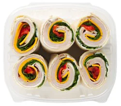 Taylor Farms Turkey & Cheddar Pinwheel Sandwich 6 Count - 7.25 Oz