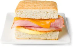 Signature Cafe Breakfast Sandwich Yellow Egg Ham Cheese Hot - Each (590 Cal)
