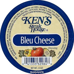 Kens Chunky Blue Cheese Dressing Dipping Individual Cup - 2 Oz