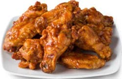 Deli Chicken Wings Glazed Bbq Hot - 1 Lb