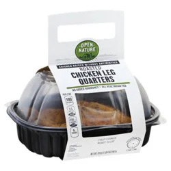 Open Nature Roasted Chicken 2 Leg Quarters Cold - Each