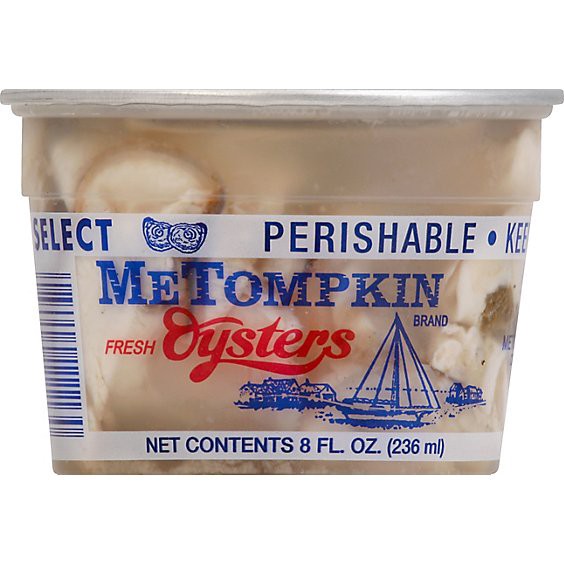 slide 1 of 1, Metompkin Fresh Oysters - 8 Fl. Oz., 8 oz