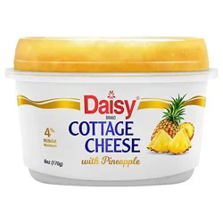 Daisy 4% Cottage Cheese With Pineapple - 6 Oz