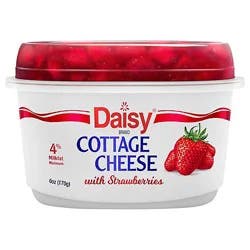 Daisy 4% Cottage Cheese With Strawberry - 6 Oz