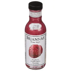 Briannas Dressing Raspberry Poppy Seed - 12 Oz