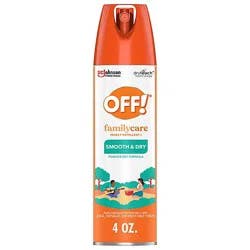 Off! Familycare Insect Repellent Smooth & Dry Aerosol Spray - 4 Oz
