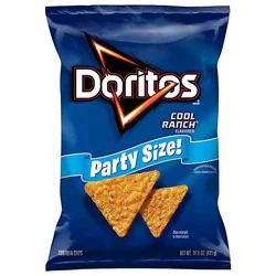Doritos Tortilla Chips Cool Ranch Party Size - 14.5 Oz