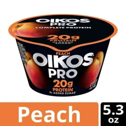 Oikos Pro Peach Yogurt-Cultured Ultra-Filtered Milk - 5.3 Oz