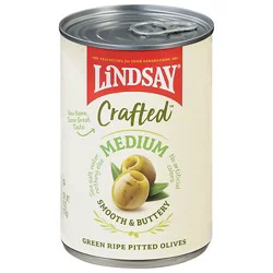 Lindsay Crafted Medium Pitted Green Oliv - 6 Oz