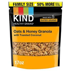 Kind Healthy Grains Oats & Honey With Toasted Coconut Granola - 17 Oz
