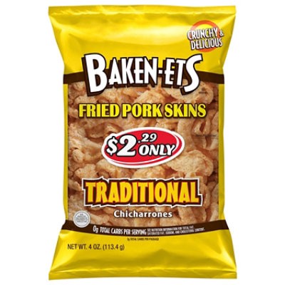 slide 1 of 1, Baken-Ets Traditional Fried Pork Skins - 4 Oz, 4 oz