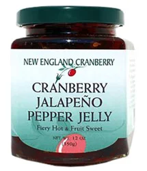New England Cranberry Jalapeno Pepper Jelly - 12 Oz