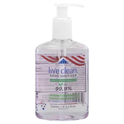 Live Clean Hand Sanitizer - 8 Fz