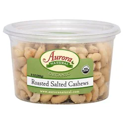 Aurora Organic Cashews Salted - 9 Oz