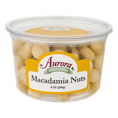 slide 1 of 1, Aurora Macadamia Nuts Raw - 8 Oz, 8 oz