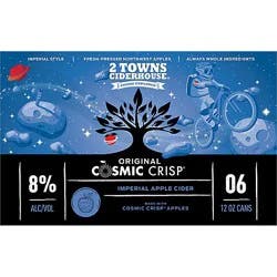 2 Towns Ciderhouse Cosmic Crisp In Cans - 6-12 Fl. Oz.