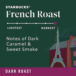 Starbucks French Roast 100% Arabica Dark Roast K Cup Coffee Pods Box 44 Count - Each