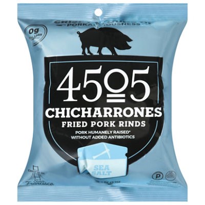 slide 1 of 13, 4505 Chicharrones Pork Rinds Sea Salt - 1.1 Oz, 1.1 oz