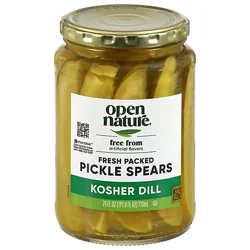 Open Nature Dill Pickle Spears - 24 Fz