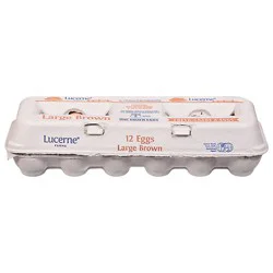 Lucerne Eggs Brown Large A - 12 Ct