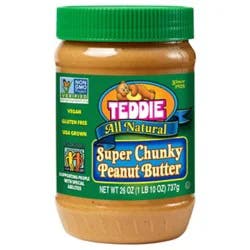 Teddie All Natural Super Chunky Peanut Butter - 26 Oz