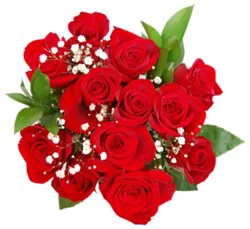 Overjoyed Boutique Dozen Rose Bouquet