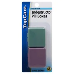 Top Care Pill Containers Portable And Secure - Each