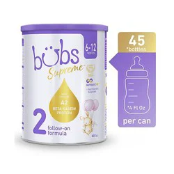 Bubs Australian Supreme A2 Infant Formula Stage 2 Milk Based Powder - 28.2 Oz