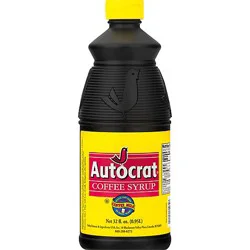 Autocrat Coffee Coffee Milk Modifier Syrup Plastic Bottle - 32 Oz