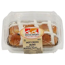 Dimitria Delights Inc Hot Cross Buns - 6 Ct