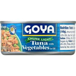 Goya Tuna Chunk W/vegetables - 5.82 Oz