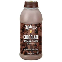 Oakhurst Vitamin D Whole Chocolate Milk - 1 Pint