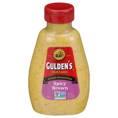 slide 1 of 1, Gulden's Spicy Brown Mustard - 8 Oz, 8 oz