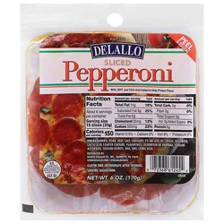 Delallo Slice Pepperoni Pouch - 6 Oz