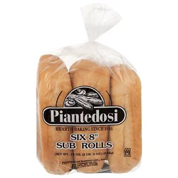 Piantedosi Submarine Roll 6 Pack 8 Inch - 19.2 Oz