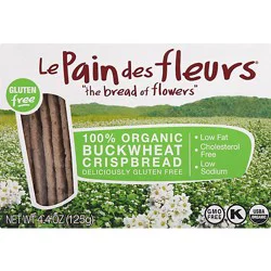 Le Pain Des Fleurs The Bread Of Flowers Buckwheat Crispbread - 4.4 Oz