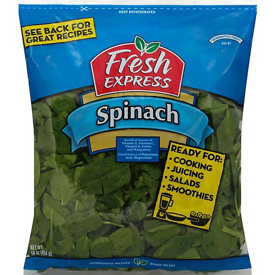 slide 1 of 5, Fresh Exp Spinach Bag - 16 Oz, 16 oz