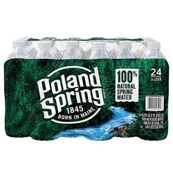 Poland Spring Brand 100% Natural Spring Water (Non Deposit) - 24-16.9 Fl. Oz.