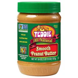 Teddie All Natural Smooth Peanut Butter - 26 Oz