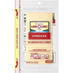 Land O Lakes Cheese Pre Sliced White American 10 Count - 8 Oz