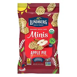 Lundberg Family Farms Regenerative Organic Certified Mini Rice Cakes Apple Pie - 5 Oz
