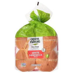 Open Nature White Sandwich Rolls - 24 Oz