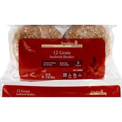 Signature Select 12 Grain Sandwich Slenders - 12 Oz