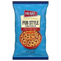 Herrs Pub Style Pretzel Mini - 12 Oz