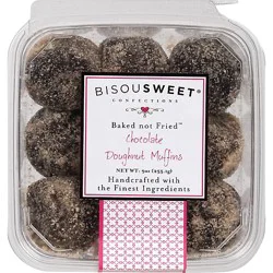 Bisousweet Confections Chocolate Doughnut Muffins 9 Oz - 9 Count