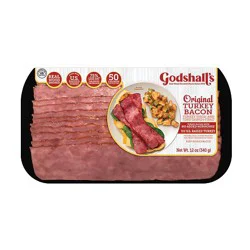 Godshalls Smoked Turkey Bacon - 12 Oz