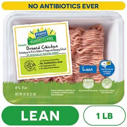 Perdue Harvestland Fresh Dark Ground Chicken No Antibiotics Ever Traypack - 16 Oz
