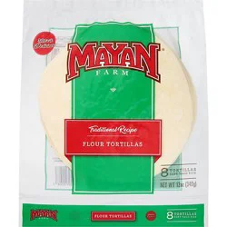 Mayan Farm 8in White Flour Tortilla 8ct - 11.8 Oz