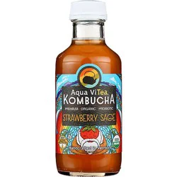 Aqua Vitea Strawberry Sage Kombucha - 16 Fl. Oz.