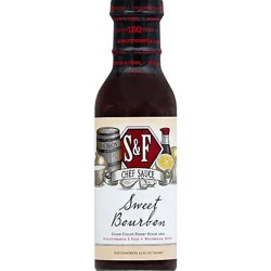 S & F Chef Sauce Sweet Bourbon - 12 Oz